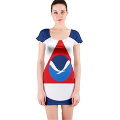 Flag Of National Oceanic And Atmospheric Administration Short Sleeve Bodycon Dress by abbeyz71