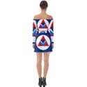 Flag of National Oceanic and Atmospheric Administration Off Shoulder Top with Skirt Set View2