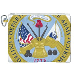 Emblem Of The United States Department Of The Army Canvas Cosmetic Bag (xxl) by abbeyz71