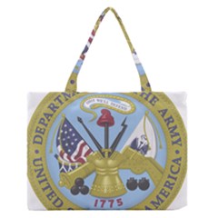 Emblem Of United States Department Of Army Zipper Medium Tote Bag by abbeyz71