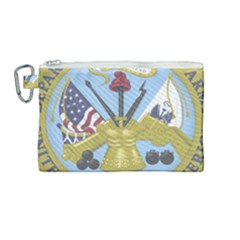 Emblem Of United States Department Of Army Canvas Cosmetic Bag (medium) by abbeyz71