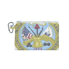 Emblem Of United States Department Of Army Canvas Cosmetic Bag (small) by abbeyz71