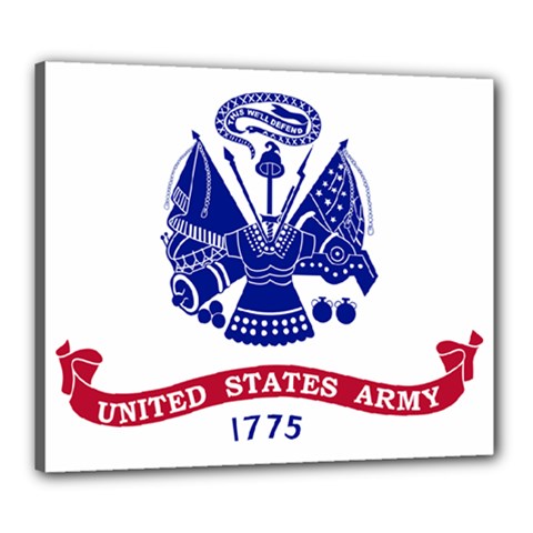 Flag Of United States Department Of Army  Canvas 24  X 20  (stretched) by abbeyz71