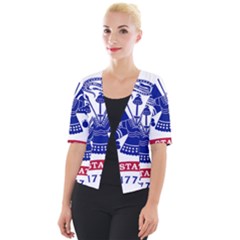 Flag Of United States Department Of Army  Cropped Button Cardigan by abbeyz71