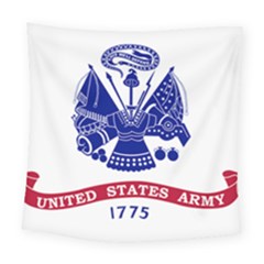 Flag Of United States Department Of Army  Square Tapestry (large)