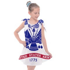 Flag Of United States Department Of Army  Kids  Tie Up Tunic Dress by abbeyz71