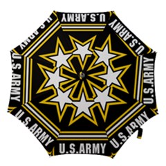 Logo Of United States Army Hook Handle Umbrellas (large) by abbeyz71