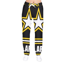 Logo Of United States Army Women Velvet Drawstring Pants by abbeyz71