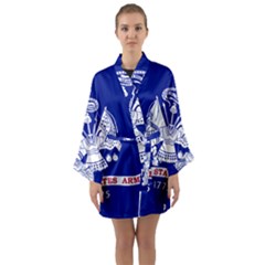 Field Flag Of United States Department Of Army Long Sleeve Satin Kimono by abbeyz71