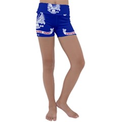 Field Flag Of United States Department Of Army Kids  Lightweight Velour Yoga Shorts by abbeyz71