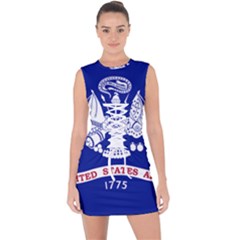 Field Flag Of United States Department Of Army Lace Up Front Bodycon Dress by abbeyz71