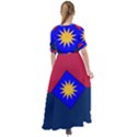 Flag of United States Army 40th Infantry Division Waist Tie Boho Maxi Dress View2