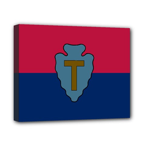 Flag Of United States Army 36th Infantry Division Canvas 10  X 8  (stretched) by abbeyz71