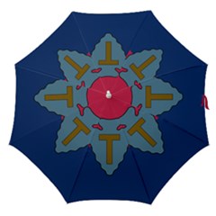 Flag Of United States Army 36th Infantry Division Straight Umbrellas by abbeyz71