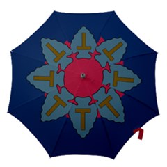 Flag Of United States Army 36th Infantry Division Hook Handle Umbrellas (small) by abbeyz71