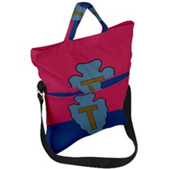 Flag Of United States Army 36th Infantry Division Fold Over Handle Tote Bag by abbeyz71