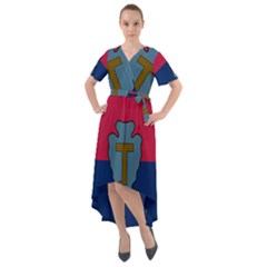 Flag Of United States Army 36th Infantry Division Front Wrap High Low Dress by abbeyz71