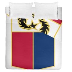 Coat Of Arms Of Texas Army National Guard Duvet Cover Double Side (queen Size) by abbeyz71