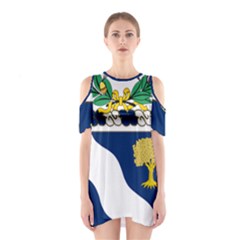 Coat Of Arms Of United States Army 143rd Infantry Regiment Shoulder Cutout One Piece Dress by abbeyz71