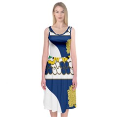 Coat Of Arms Of United States Army 143rd Infantry Regiment Midi Sleeveless Dress by abbeyz71