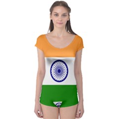 Flag Of India Boyleg Leotard 