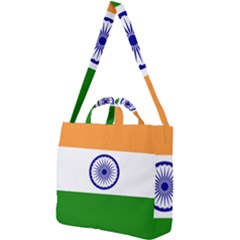 Flag Of India Square Shoulder Tote Bag by abbeyz71