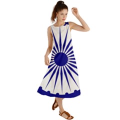 Ashoka Chakra Summer Maxi Dress by abbeyz71