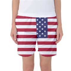 Flag Of The United States Of America  Women s Basketball Shorts by abbeyz71