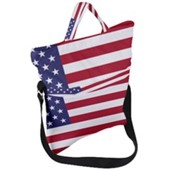 Flag Of The United States Of America  Fold Over Handle Tote Bag