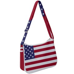 Flag Of The United States Of America  Zip Up Shoulder Bag by abbeyz71