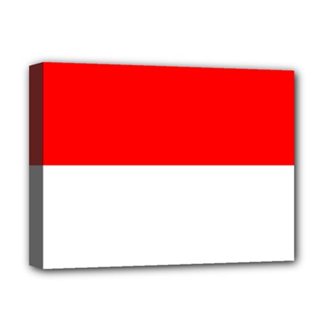 Flag Of Indonesia Deluxe Canvas 16  X 12  (stretched)  by abbeyz71