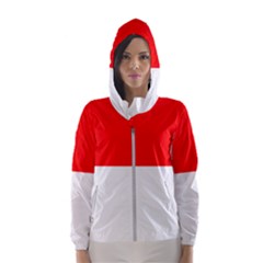 Flag Of Indonesia Women s Hooded Windbreaker by abbeyz71