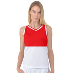 Flag Of Indonesia Women s Basketball Tank Top
