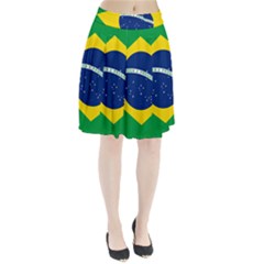 Flag Of Brazil Pleated Skirt by abbeyz71