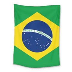 Flag Of Brazil Medium Tapestry by abbeyz71