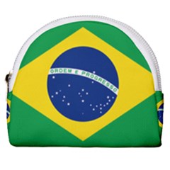 Flag Of Brazil Horseshoe Style Canvas Pouch