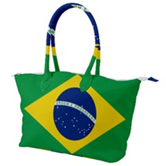 Flag Of Brazil Canvas Shoulder Bag by abbeyz71