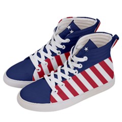 Betsy Ross Flag Usa America United States 1777 Thirteen Colonies Vertical Women s Hi-top Skate Sneakers by snek