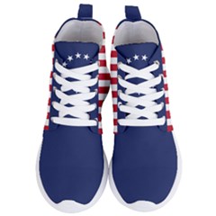 Betsy Ross Flag Usa America United States 1777 Thirteen Colonies Vertical Women s Lightweight High Top Sneakers by snek