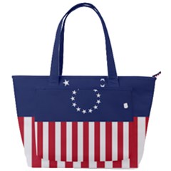Betsy Ross flag USA America United States 1777 Thirteen Colonies vertical Back Pocket Shoulder Bag 