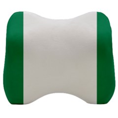 Flag Of Nigeria Velour Head Support Cushion by abbeyz71