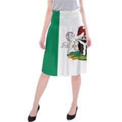 Flag Of Nigeria  Midi Beach Skirt by abbeyz71