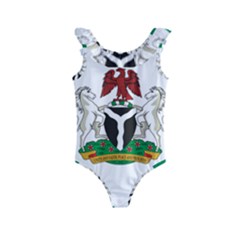 Flag Of Nigeria  Kids  Frill Swimsuit by abbeyz71