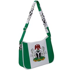 Flag Of Nigeria  Zip Up Shoulder Bag by abbeyz71