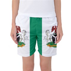 Flag Of Nigeria  Women s Basketball Shorts by abbeyz71