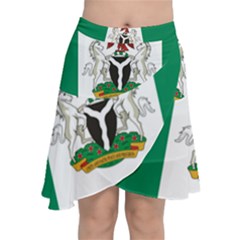 Flag Of Nigeria  Chiffon Wrap Front Skirt by abbeyz71