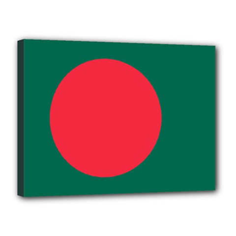 Flag Of Bangladesh Canvas 16  X 12  (stretched) by abbeyz71