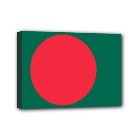 Flag Of Bangladesh Mini Canvas 7  X 5  (stretched) by abbeyz71