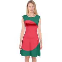 Flag Of Bangladesh Capsleeve Midi Dress by abbeyz71