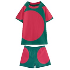 Flag Of Bangladesh Kids  Swim Tee And Shorts Set by abbeyz71